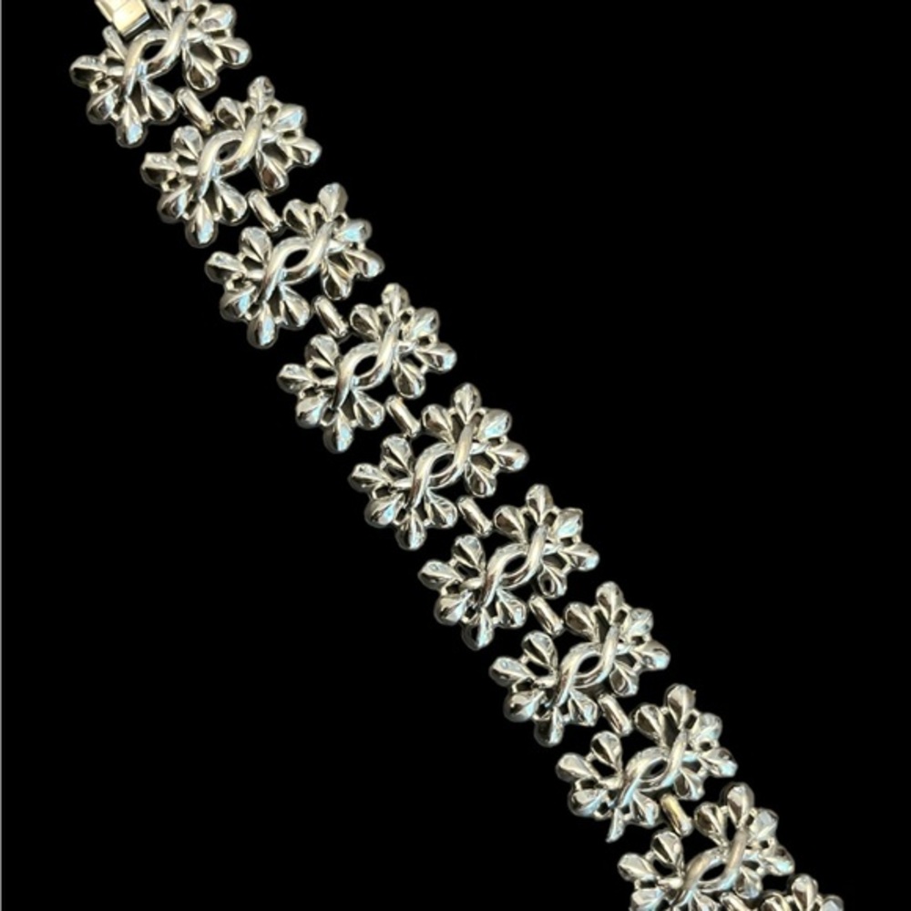 Silver bracelet marked Coro. 7”